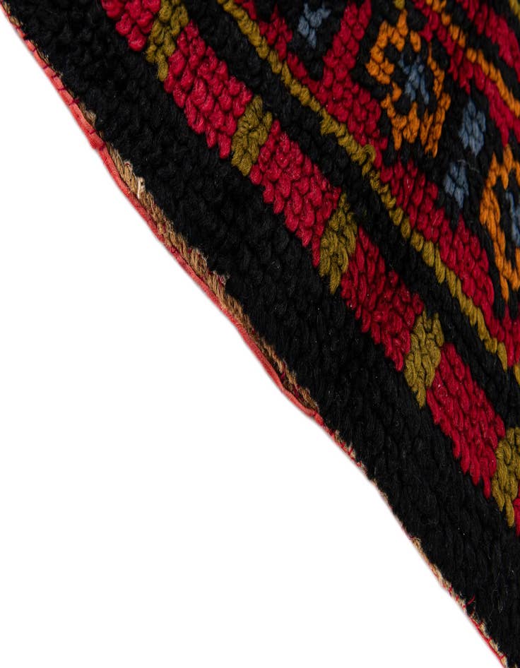 Detail image of  1' 10 x 3' 4  Hand Knotted Moroccan Wool Rug