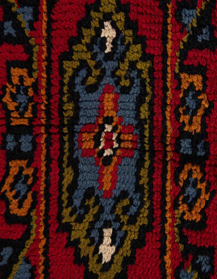 Detail image of  1' 10 x 3' 4  Hand Knotted Moroccan Wool Rug