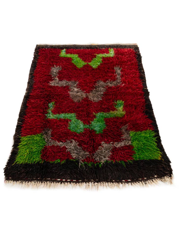 Detail image of  2' 10 x 4' 1  Hand Knotted Moroccan Wool Rug