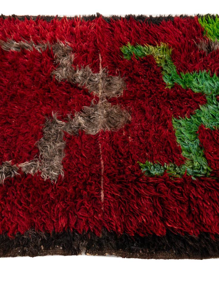 Detail image of  2' 10 x 4' 1  Hand Knotted Moroccan Wool Rug