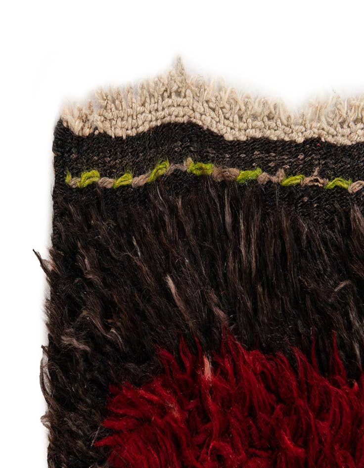 Detail image of  2' 10 x 4' 1  Hand Knotted Moroccan Wool Rug