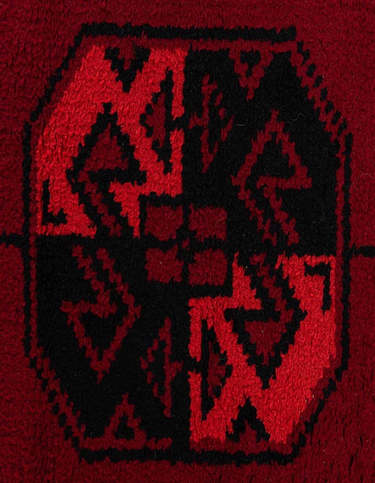 Detail image of  5' 6 x 7' 8  Hand Knotted Moroccan Wool Rug