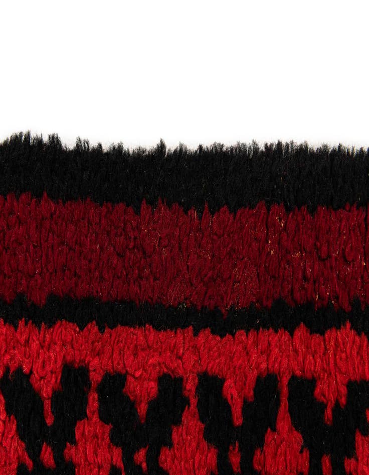 Detail image of  5' 6 x 7' 8  Hand Knotted Moroccan Wool Rug