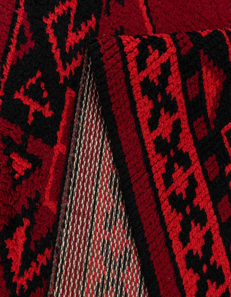 Detail image of  5' 6 x 7' 8  Hand Knotted Moroccan Wool Rug