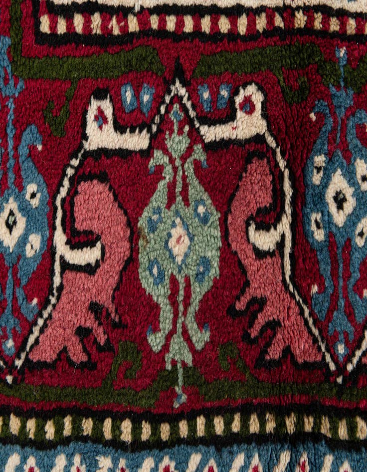 Detail image of  7' 4 x 10' 8  Hand Knotted Moroccan Wool Rug