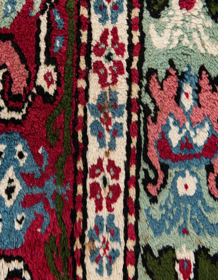 Detail image of  7' 4 x 10' 8  Hand Knotted Moroccan Wool Rug