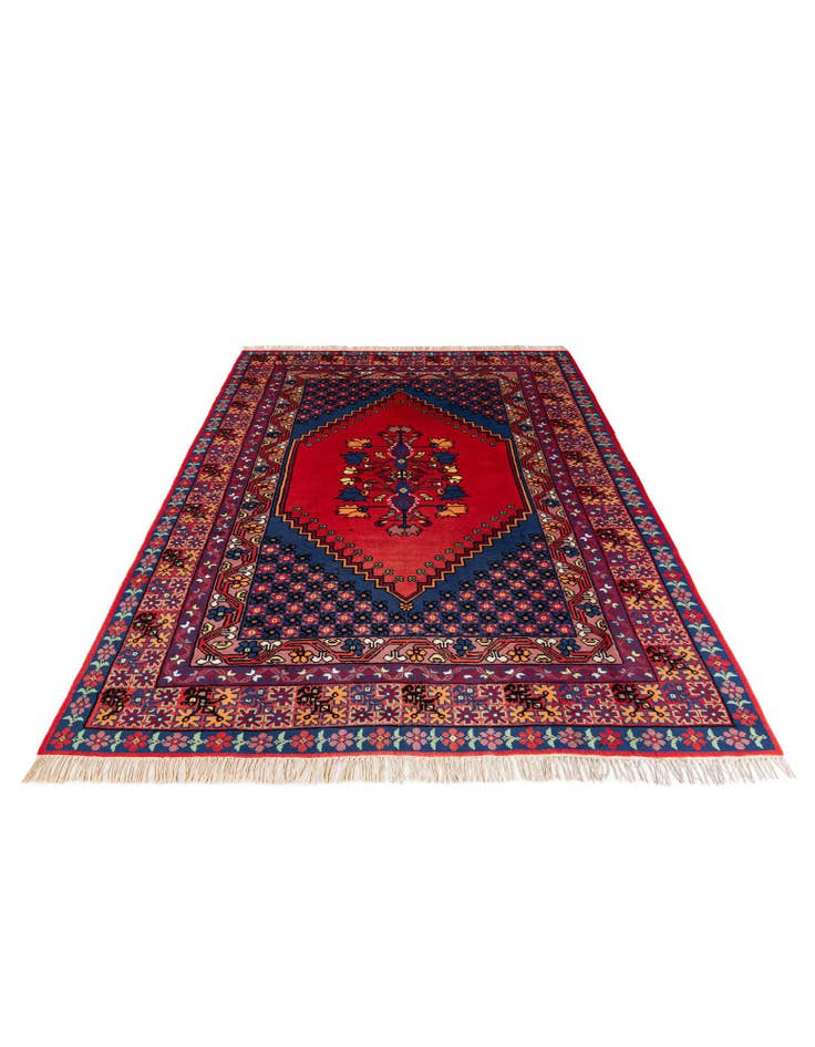 Detail image of  6' 8 x 9' 11  Hand Knotted Moroccan Wool Rug