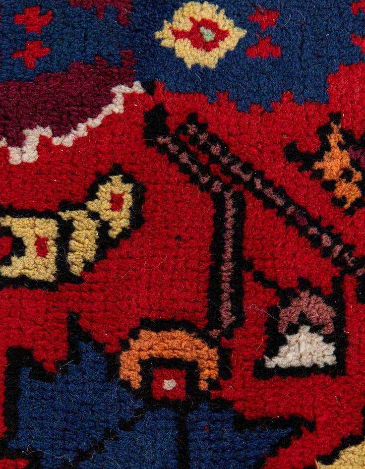 Detail image of  6' 8 x 9' 11  Hand Knotted Moroccan Wool Rug