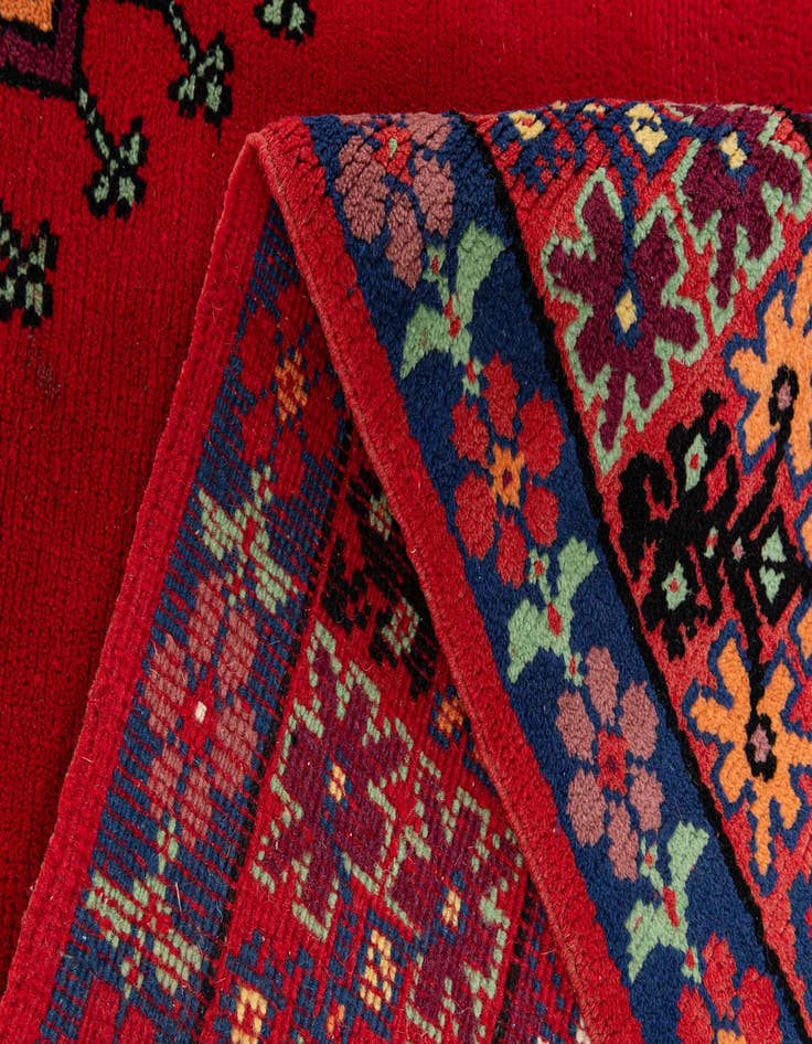 Detail image of  6' 8 x 9' 11  Hand Knotted Moroccan Wool Rug