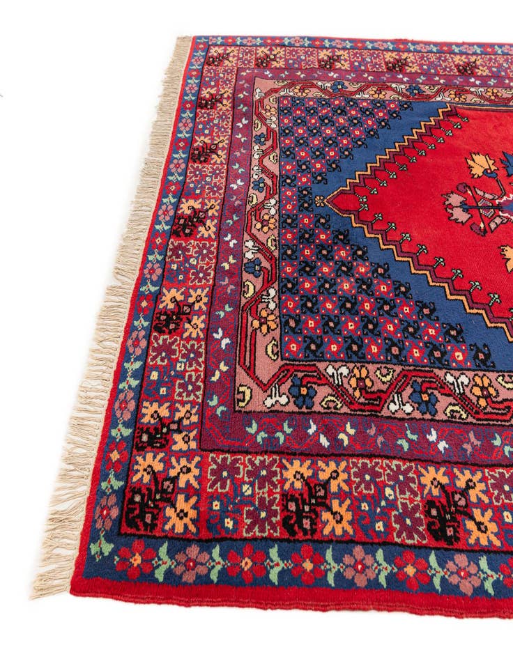 Detail image of  6' 8 x 9' 11  Hand Knotted Moroccan Wool Rug