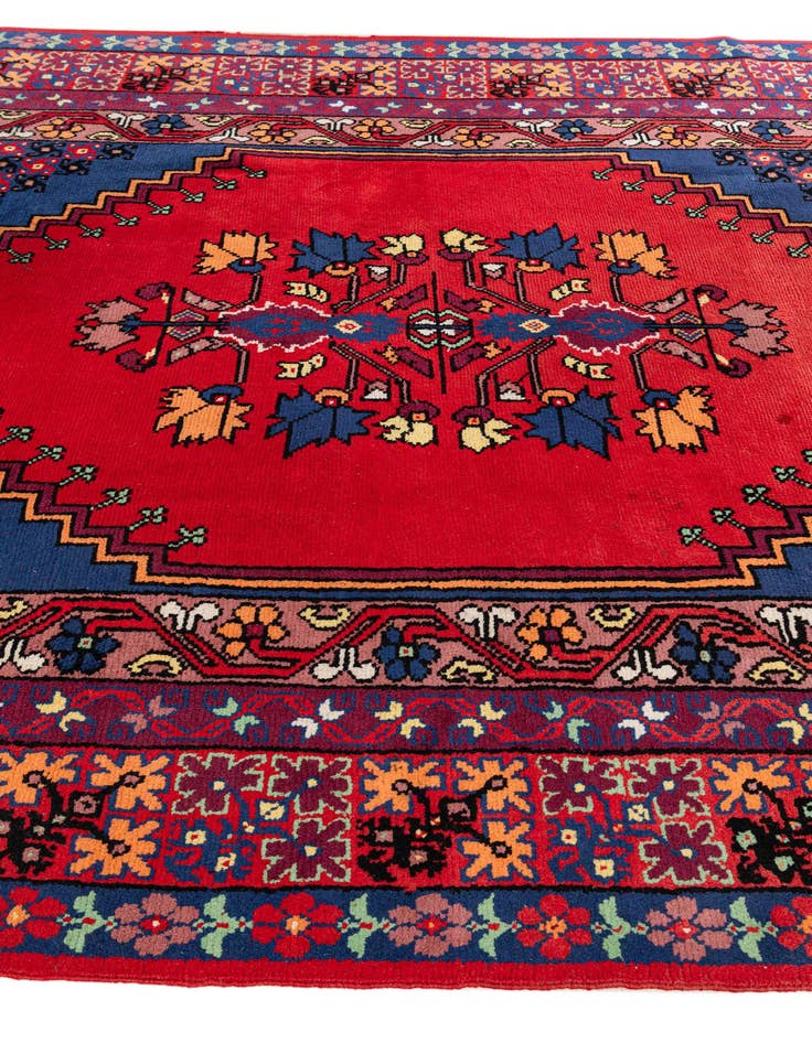 Detail image of  6' 8 x 9' 11  Hand Knotted Moroccan Wool Rug