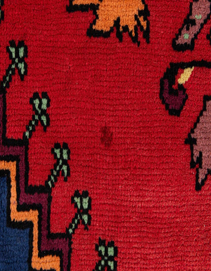 Detail image of  6' 8 x 9' 11  Hand Knotted Moroccan Wool Rug