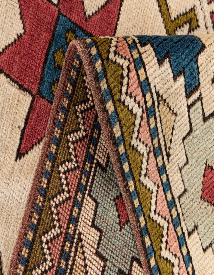 Detail image of  6' 8 x 9' 6  Hand Knotted Moroccan Wool Rug