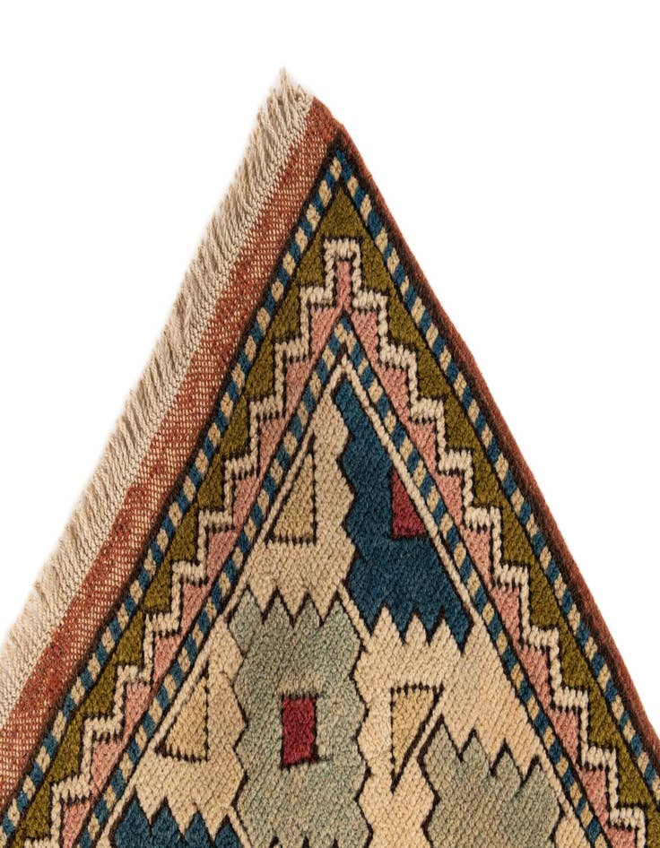 Detail image of  6' 8 x 9' 6  Hand Knotted Moroccan Wool Rug