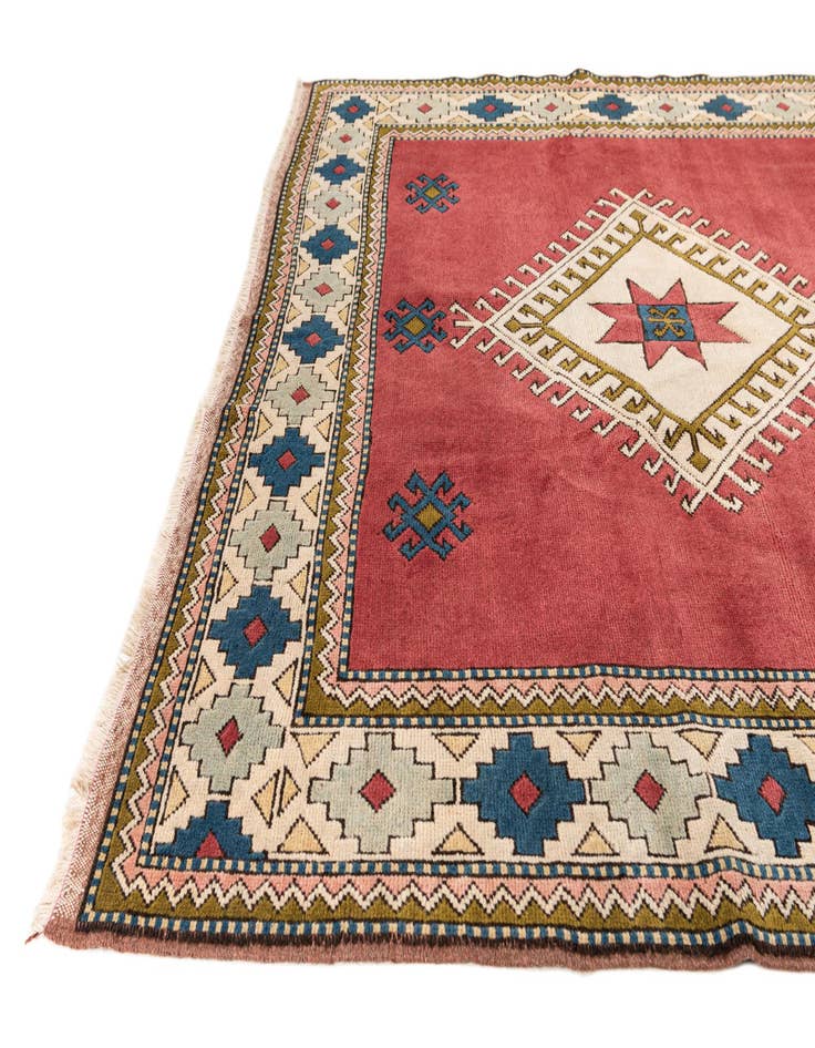 Detail image of  6' 8 x 9' 6  Hand Knotted Moroccan Wool Rug