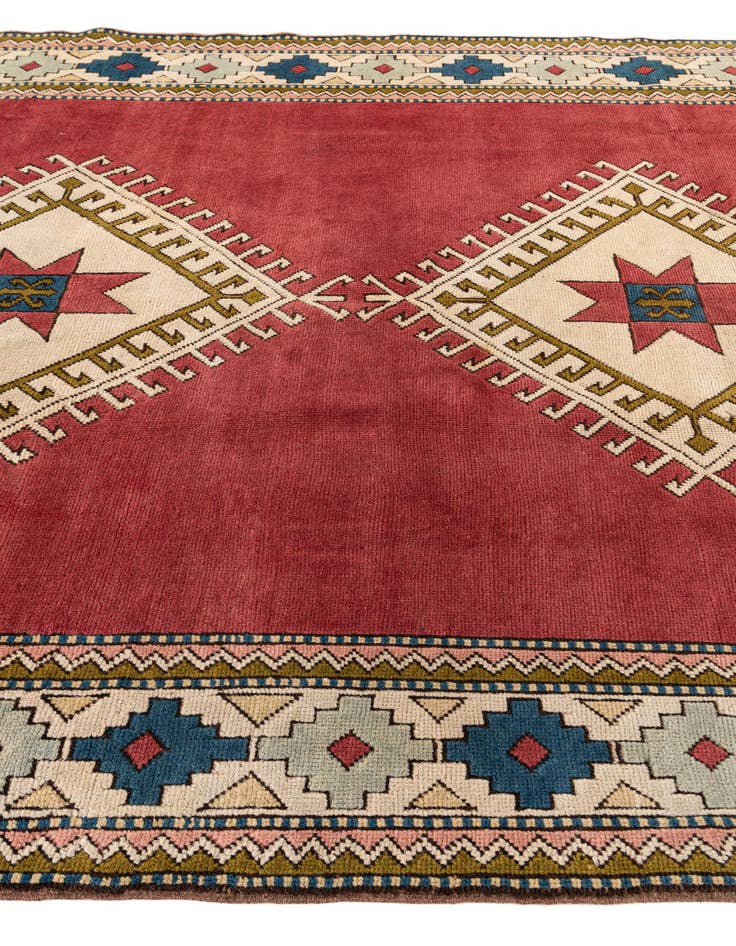 Detail image of  6' 8 x 9' 6  Hand Knotted Moroccan Wool Rug