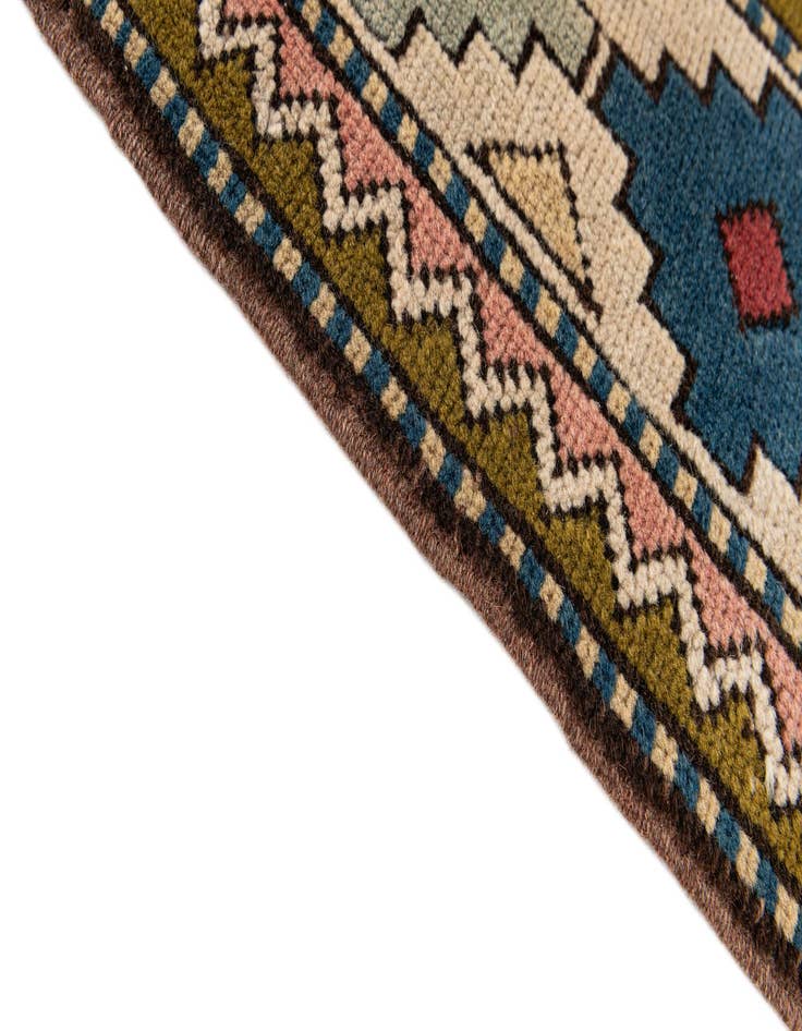 Detail image of  6' 8 x 9' 6  Hand Knotted Moroccan Wool Rug