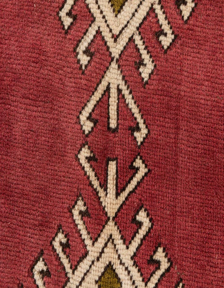 Detail image of  6' 8 x 9' 6  Hand Knotted Moroccan Wool Rug