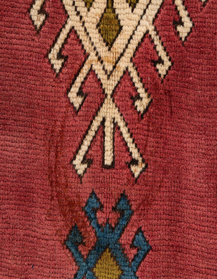 Detail image of  6' 8 x 9' 6  Hand Knotted Moroccan Wool Rug