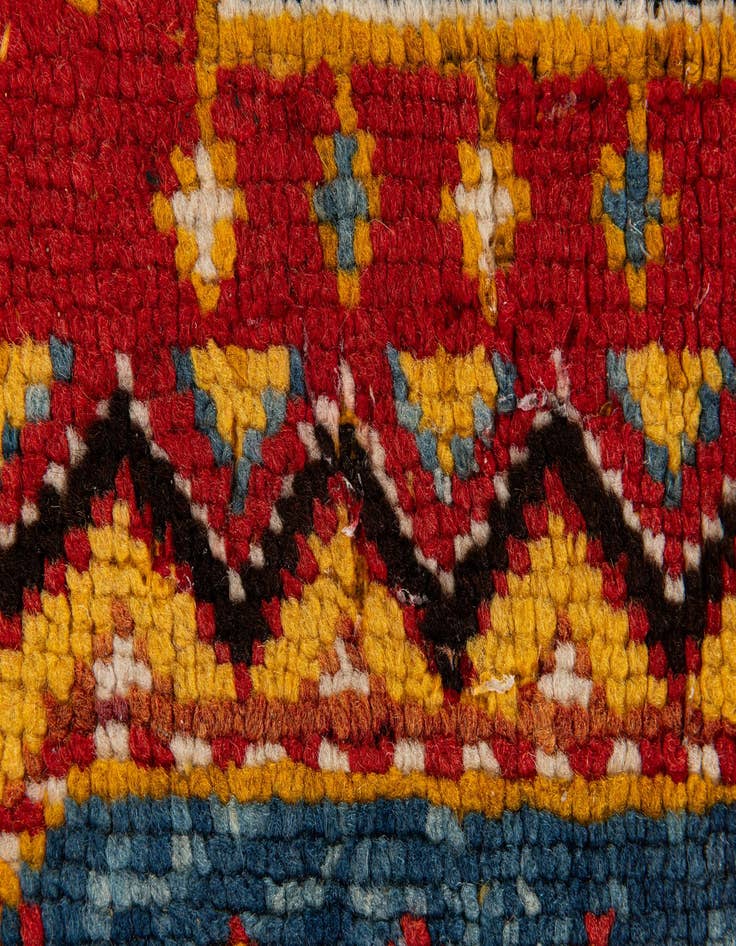 Detail image of 4' 9 x 7' 9 Hand Knotted Moroccan Wool Rug