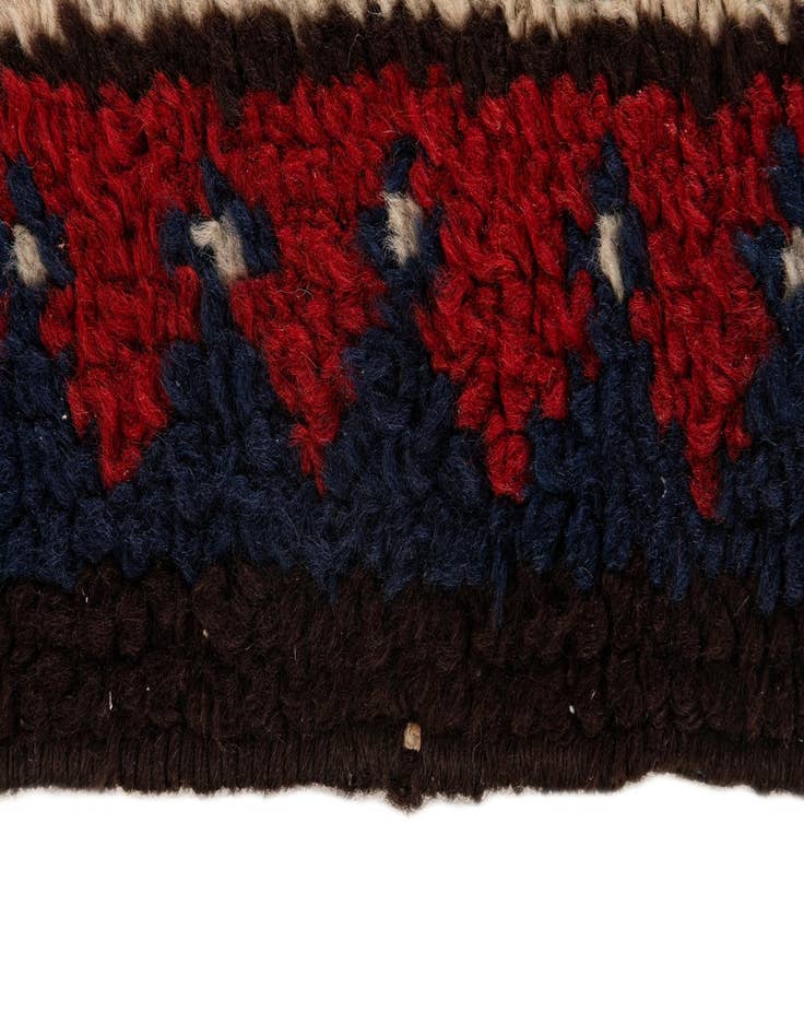 Detail image of  2' 4 x 4' 2  Hand Knotted Moroccan Wool Rug