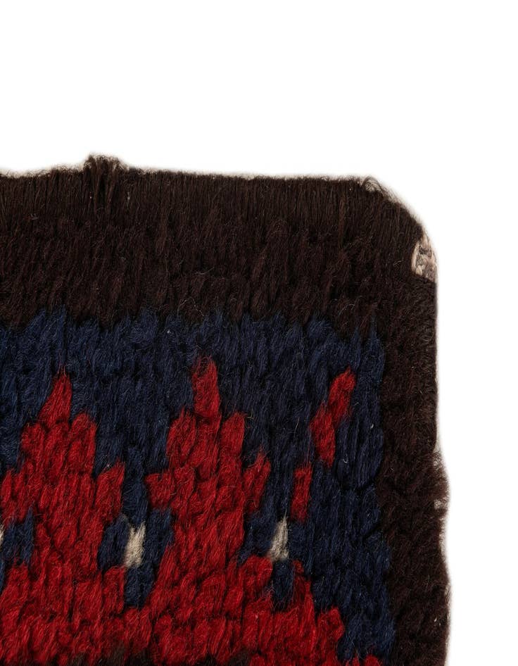 Detail image of  2' 4 x 4' 2  Hand Knotted Moroccan Wool Rug