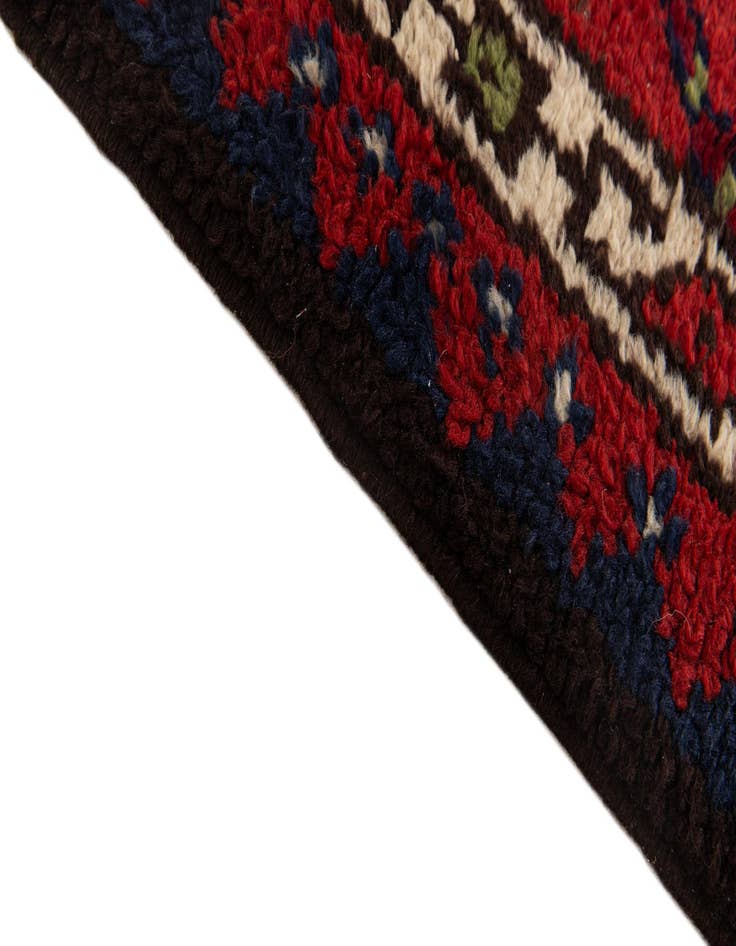 Detail image of  2' 4 x 4' 2  Hand Knotted Moroccan Wool Rug