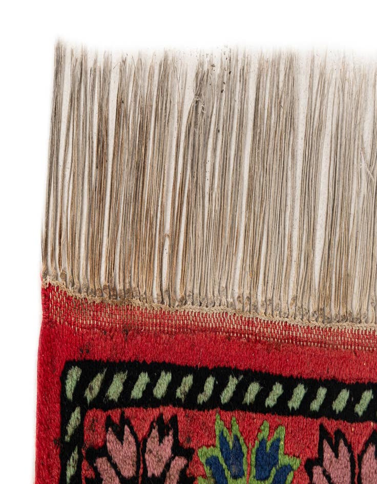 Detail image of  3' 6 x 6'  Hand Knotted Moroccan Wool Rug