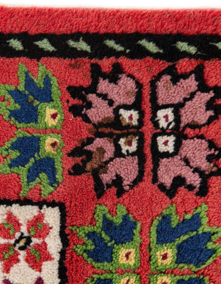 Detail image of  3' 6 x 6'  Hand Knotted Moroccan Wool Rug