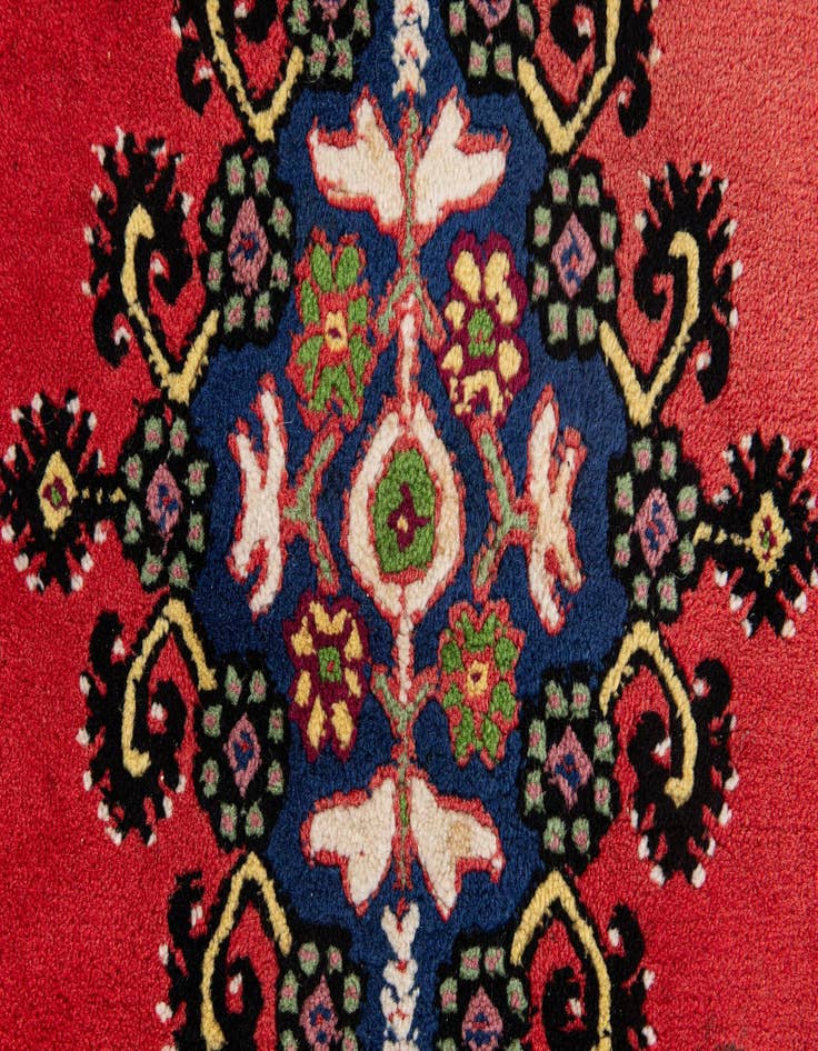 Detail image of  3' 6 x 6'  Hand Knotted Moroccan Wool Rug