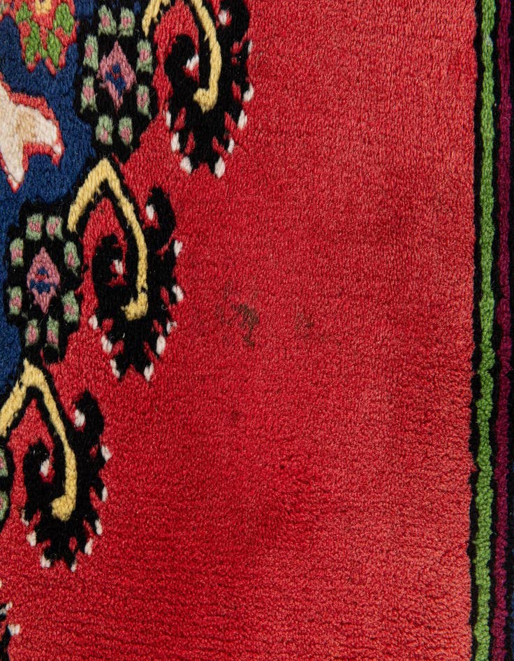 Detail image of  3' 6 x 6'  Hand Knotted Moroccan Wool Rug