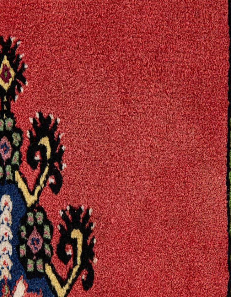 Detail image of  3' 6 x 6'  Hand Knotted Moroccan Wool Rug