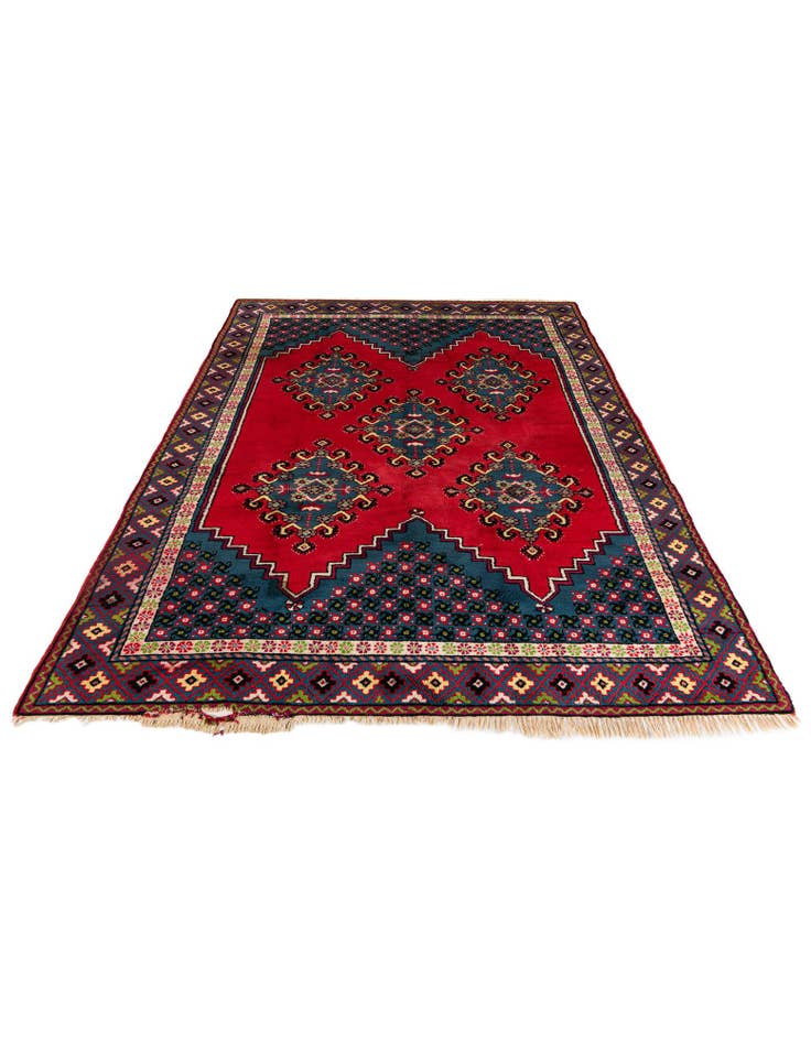 Detail image of  6' 8 x 10' 5  Hand Knotted Moroccan Wool Rug