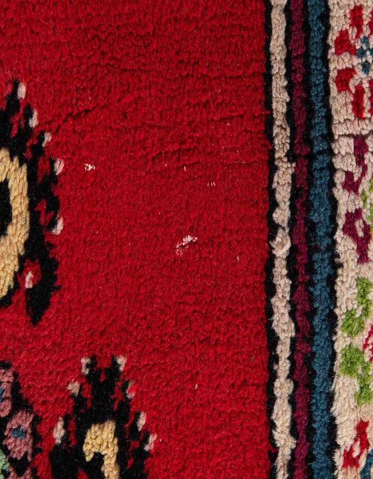 Detail image of  6' 8 x 10' 5  Hand Knotted Moroccan Wool Rug