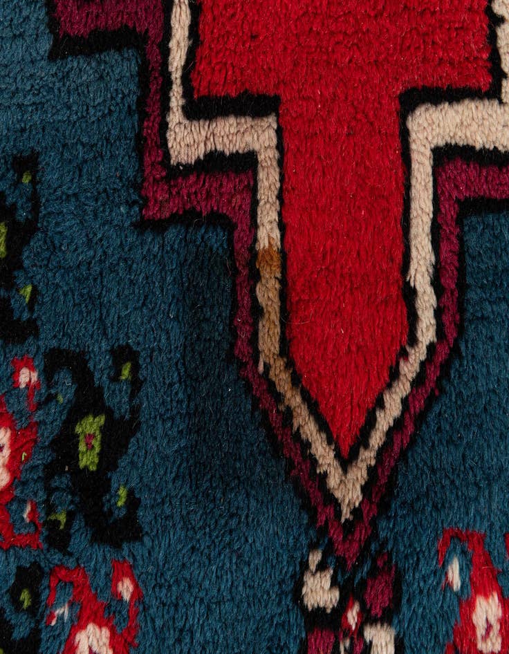 Detail image of  6' 8 x 10' 5  Hand Knotted Moroccan Wool Rug
