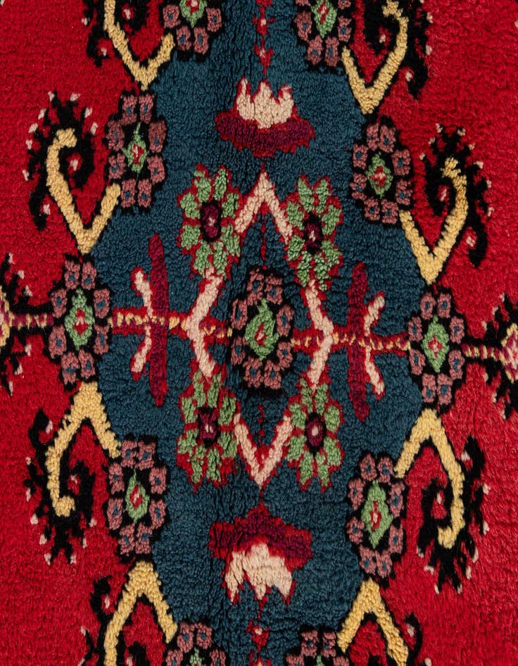 Detail image of  6' 8 x 10' 5  Hand Knotted Moroccan Wool Rug