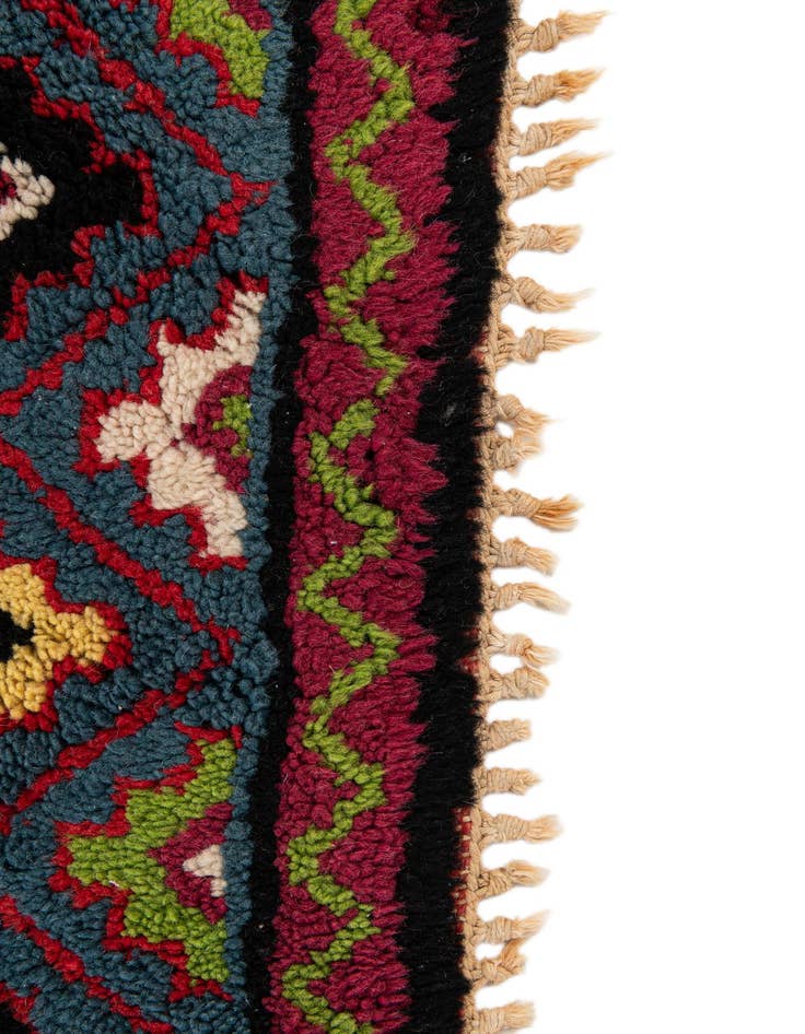 Detail image of  6' 8 x 10' 5  Hand Knotted Moroccan Wool Rug