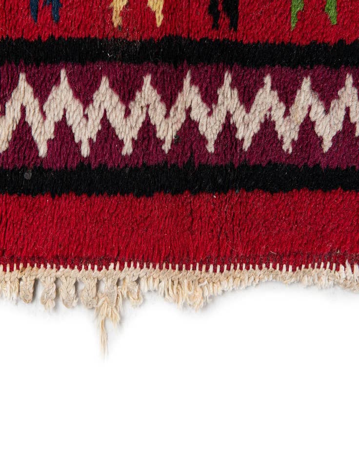 Detail image of  6' 8 x 10' 5  Hand Knotted Moroccan Wool Rug