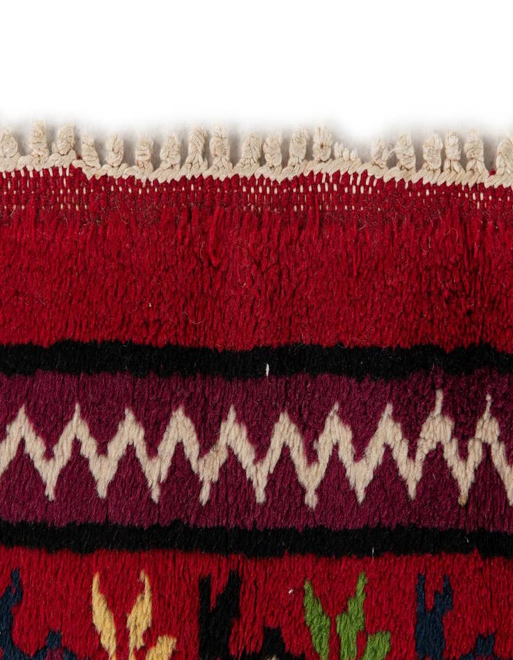 Detail image of  6' 8 x 10' 5  Hand Knotted Moroccan Wool Rug