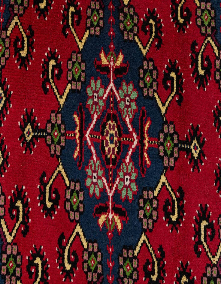 Detail image of  6' 8 x 10' 5  Hand Knotted Moroccan Wool Rug