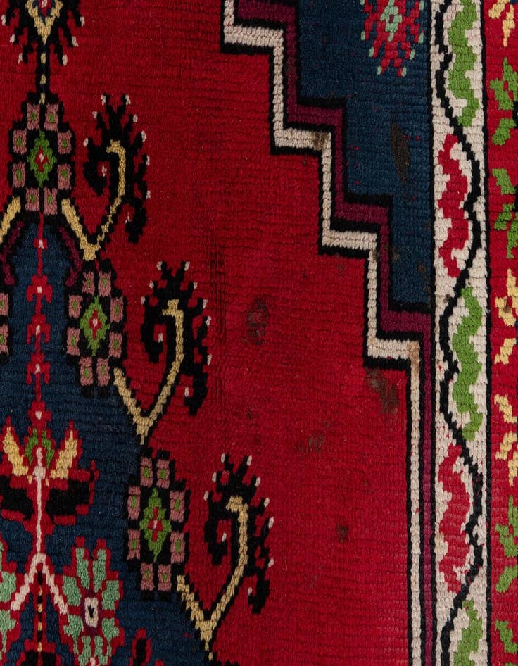 Detail image of  6' 8 x 10' 5  Hand Knotted Moroccan Wool Rug