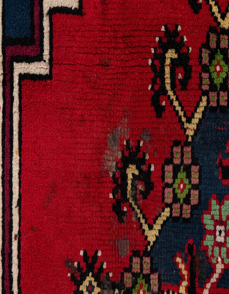 Detail image of  6' 8 x 10' 5  Hand Knotted Moroccan Wool Rug