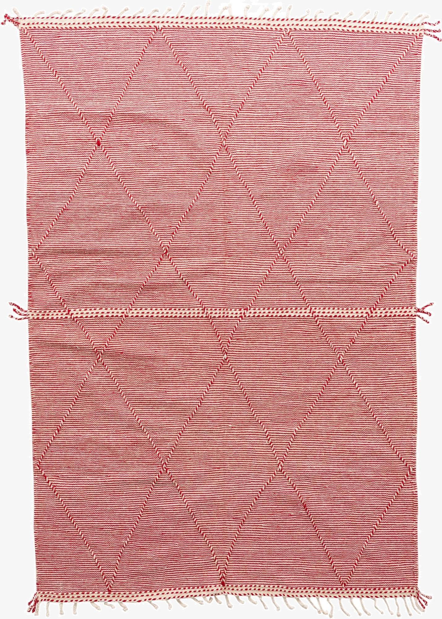  6' 7 x 9' 9  Hand Knotted Moroccan Wool Rug