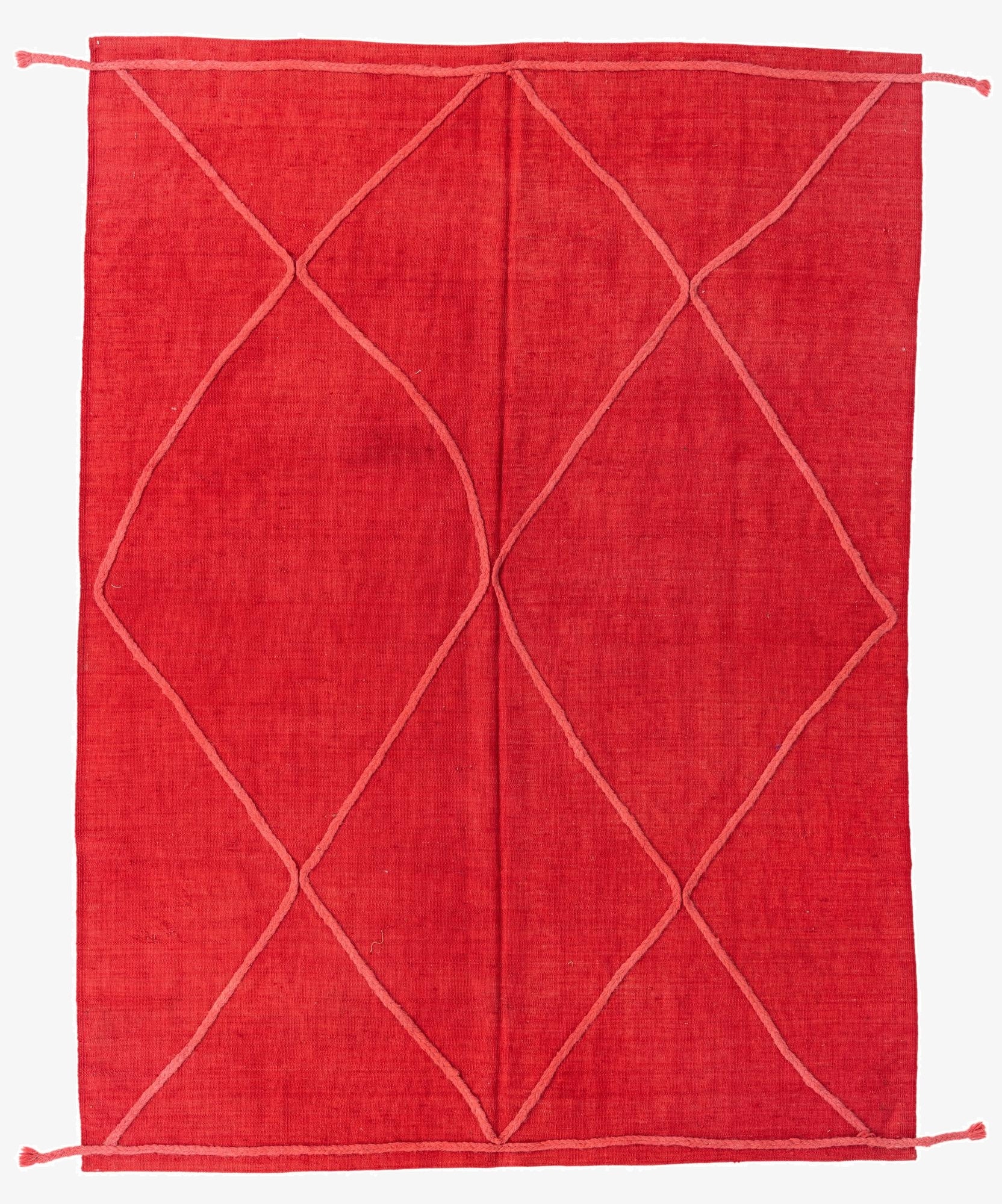  5' 7 x 7' 7  Hand Knotted Moroccan Wool Rug