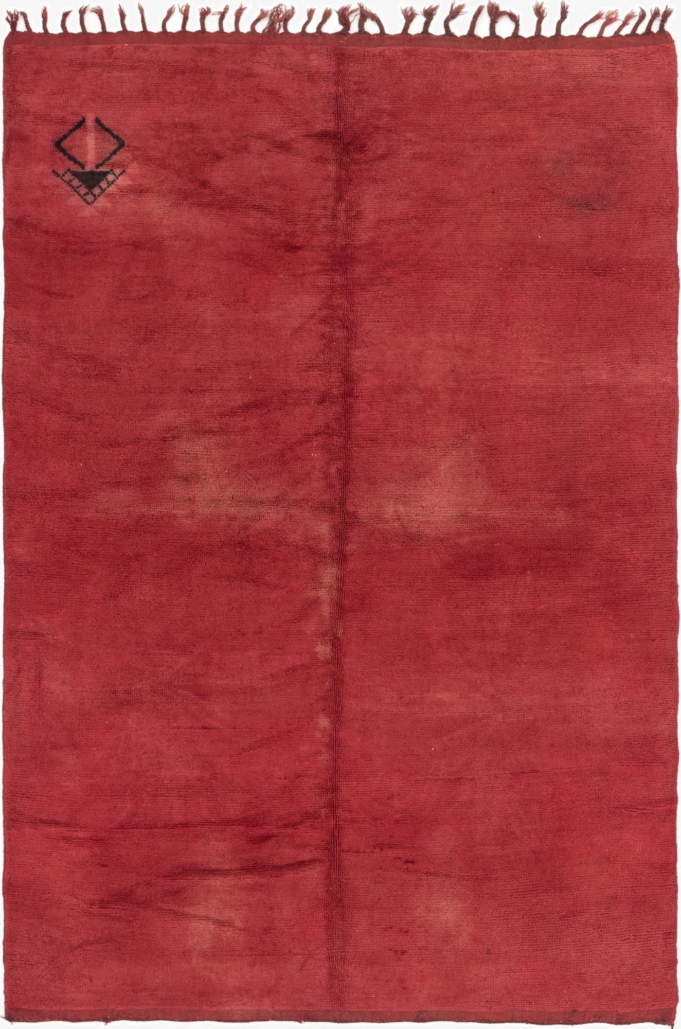  6' 7 x 9' 5  Hand Knotted Moroccan Wool Rug