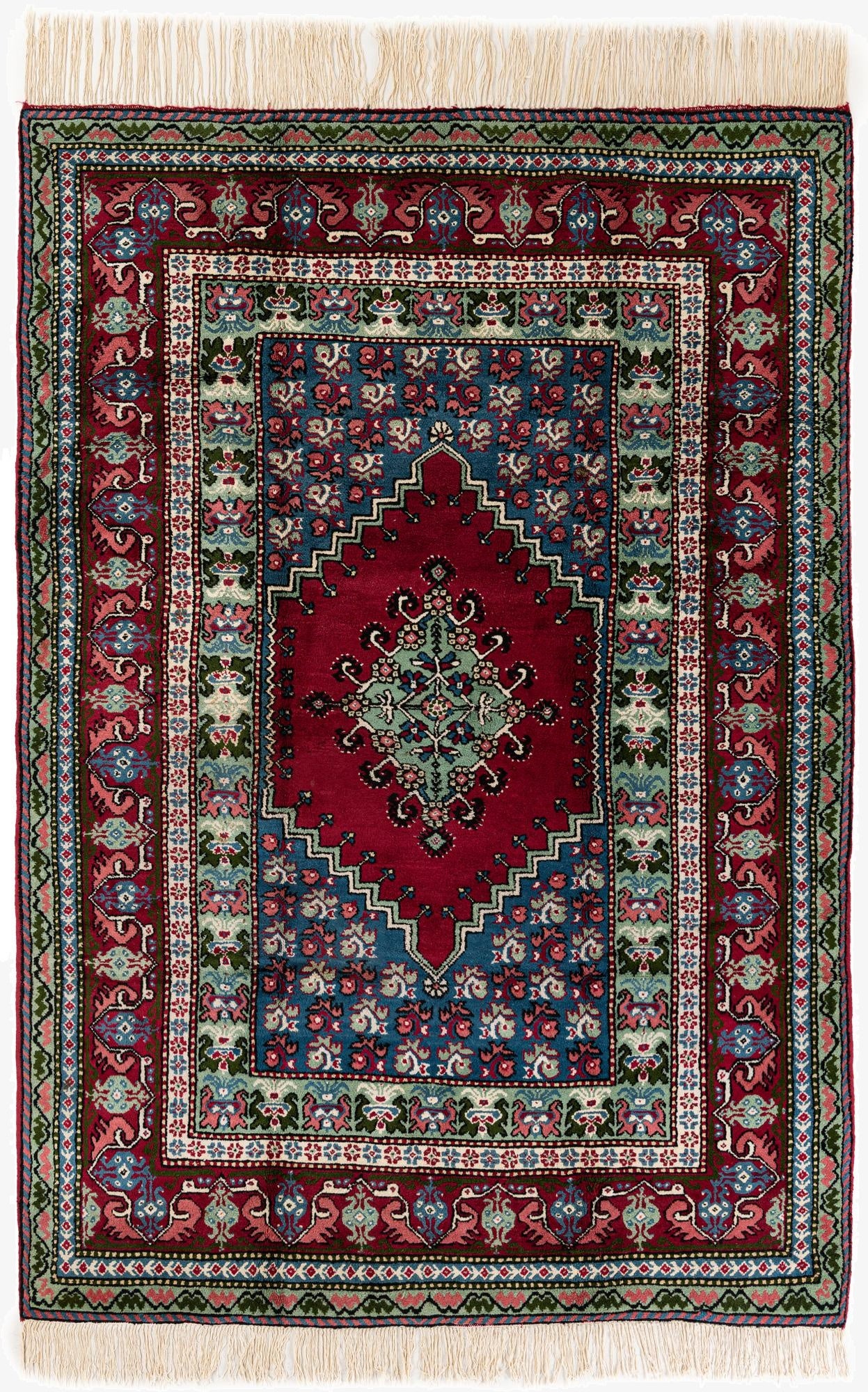  7' 4 x 10' 8  Hand Knotted Moroccan Wool Rug