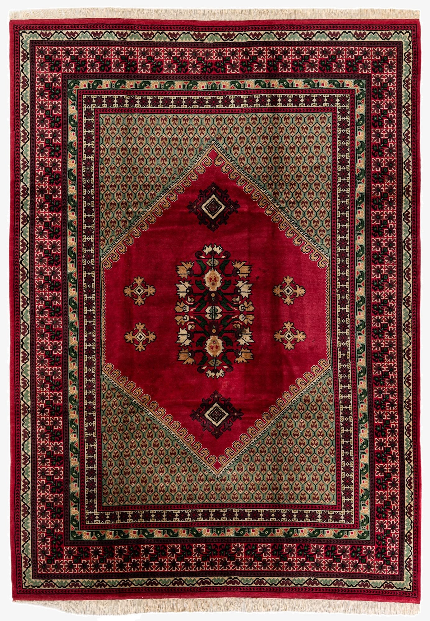  8' 2 x 11' 6  Hand Knotted Moroccan Wool Rug
