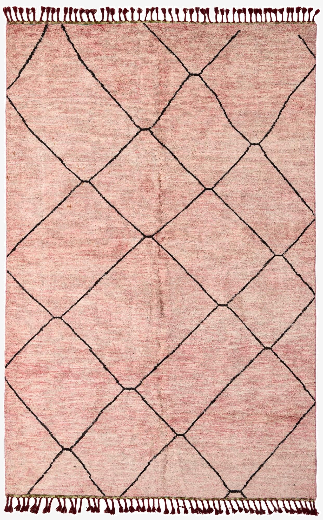  5' 7 x 8' 4  Hand Knotted Moroccan Wool Rug