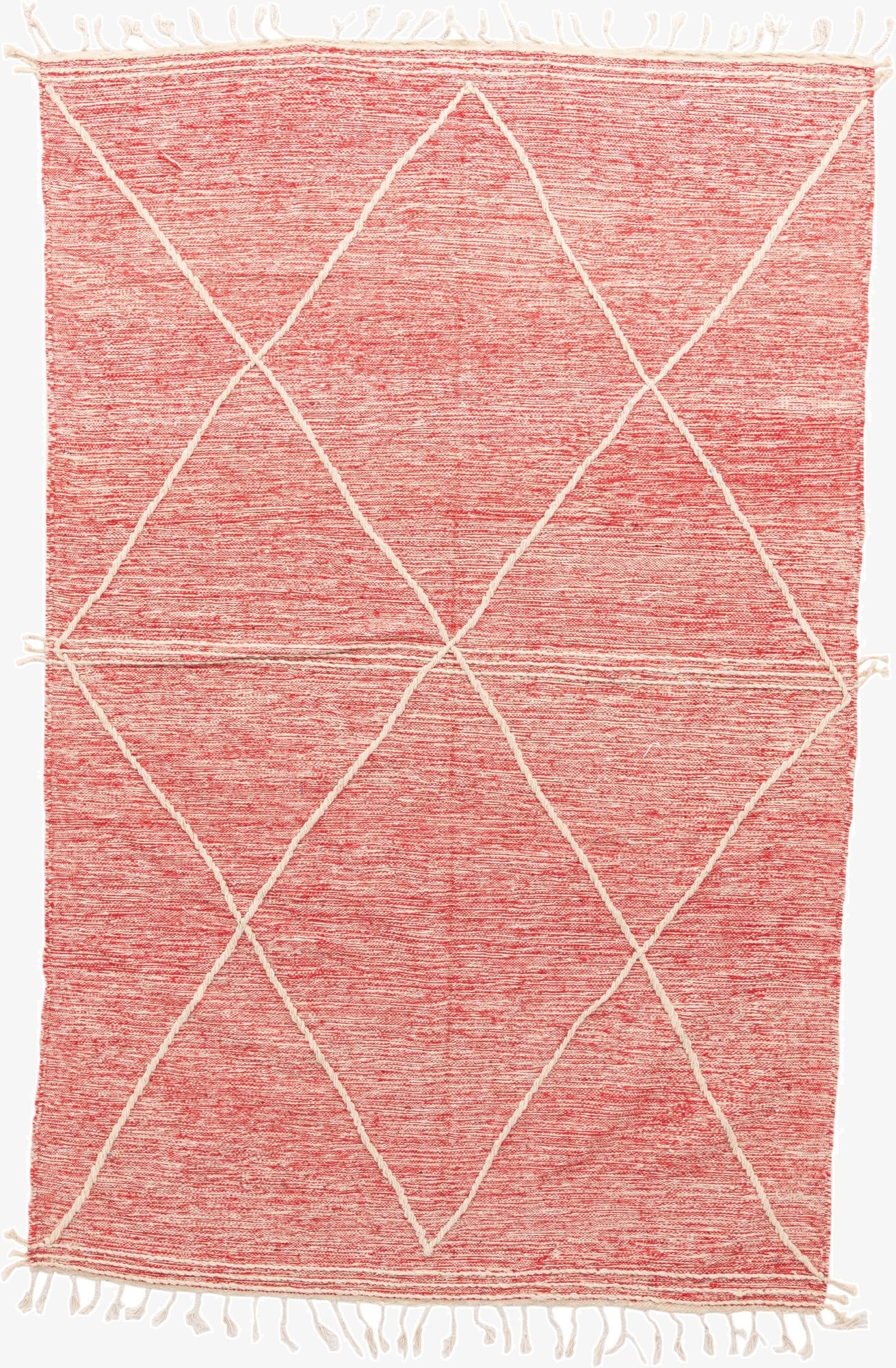  6' 6 x 10' 3  Hand Knotted Moroccan Wool Rug