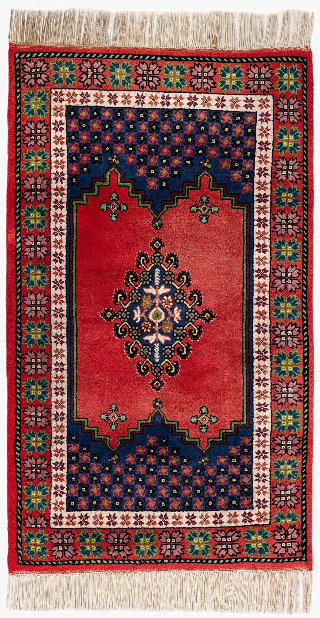  3' 6 x 6'  Hand Knotted Moroccan Wool Rug
